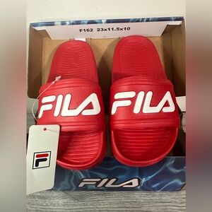 FILA kids sz 12 sandals/slides. New in original box